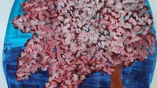 Рисуйте с нами. Сакура акрилом...💮