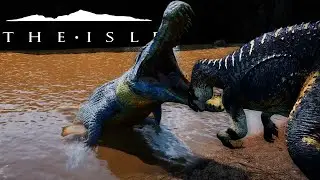 Into the JAWS of a Deinosuchus! | The Isles Deino doesn't have an easy life.. | The Isle Gameplay