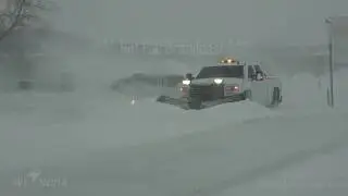Fargo, North Dakota - Blizzard Raging, Interstates Closed, Horrible Travel Conditions - 12/29/2019