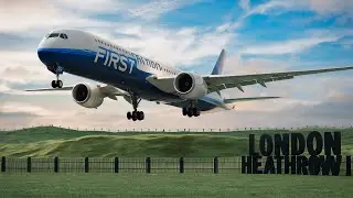 HEATHROW Airport ACTION! Boeing 777 Lands Dangerously Close! #planespotting #aviation #mfs2020
