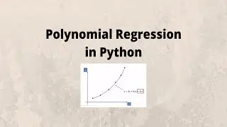 Polynomial Regression with python