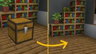 How to make a secret pop-up chest- Minecraft Bedrock [MCPE, Win10, Console]