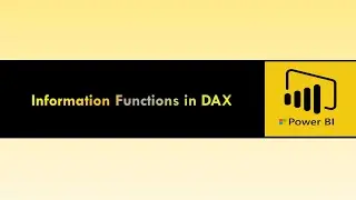 Information Functions in DAX