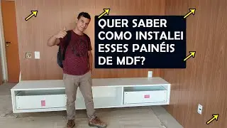 Revestimento de parede com painéis de MDF