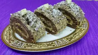 Shokoladniy rulet tayyorlash  Mazzali va kamharj😋😋😋 Вкусный и простой рецепт  Шоколадного рулета