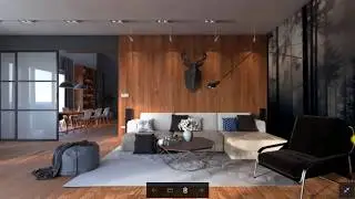 architectural visualization: Modern Studio Rendering in Sketchup  by Vray 3.4 Render Engine