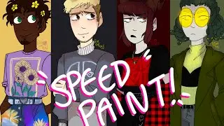 💖🎨FOUR SPEEDPAINTS IN ONE! 🎨💖| OC speedpaint