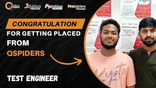 My success journey at JSpiders | QSPIDERS CHROMPET
