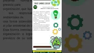 Te compartimos el siguiente  Flyer sobre:ISO 14001:2015 para màs información deja tu correo.