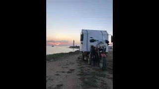 Мотодом (Camper made of a motorcycle DIY)  #shorts