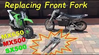 Remove & Install Front Fork on Razor Dirt Bike