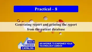 Practical 8 - Generating report and printing the report from the patient database #report #msword