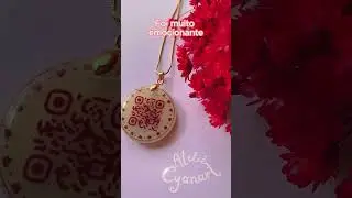 Pingente Interativo com QR Code| Eternização Resina Epoxi