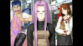 Rider interrupts Lancer and Ayako's flirting - Fate/Hollow Ataraxia