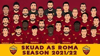 OFFICIAL! SQUAD AS ROMA 2021-2022   | SERIE A 2021/22 | JERSEY BARU  | PEMAIN BARU
