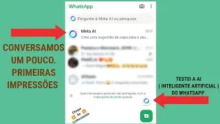 Meta ai, a inteligência artificial do whatsapp.