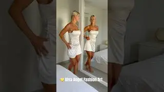 White Satin Mini Dress Try-On | Glow, Fit & Mirror Mood 