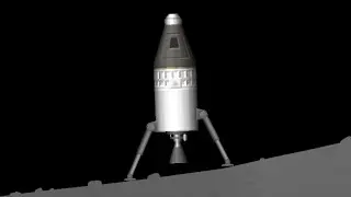Moon Lander and Sattelite