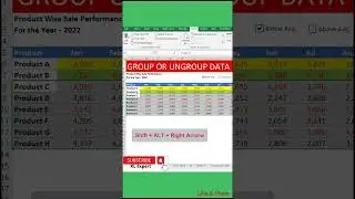 #youtubeshorts Group or ungroup data #shortsyoutube
