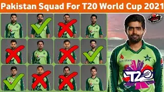 Pakistan Squad For T20 World Cup 2021 | Pakistan Squad In T20 World Cup | T20 World Cup 2021 | ICC