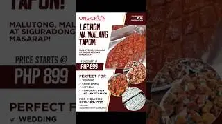 LECHON FOR WEDDINGS, BIRTHDAYS, GIVEAWAYS AND ALL OTHER OCCASION.