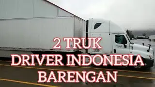 2 truck bersamaan satu tujuan