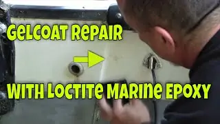 How To Repair Small Transom Holes and Chipped Gelcoat With Epoxy Patch