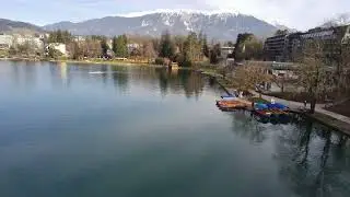 New! Magic Bled. Slovenia. 4k drone flight. Potensic Atom SE.  30 Dec. 2023