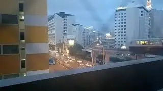 夕暮れのタイムラプス、オレンジに変わっていく街並みがキレイ(音楽無し)
