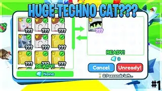 Huge Techno Cat! | Pet Simulator X Roblox Trading Montage | #1