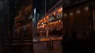 Autumn Cyberpunk Japan street