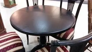 Кухонные столы.  Стол круглый раскладной К 3