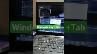 how to open task view or show multiple tab.shortcut of task view.(windows+Tab).