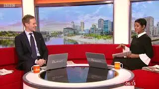 Naga Munchetty - Black Dress and Tights