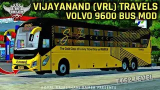 download Vijayanand ( VRL ) Travels Volvo 9600 Bus Mod | Bussid V4.0.3 | Royal Rajasthani Gamer