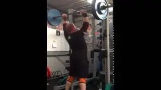 150kg 330lb Strict Overhead Press