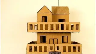 como hacer una casa de cartón (two floors cardboard house)