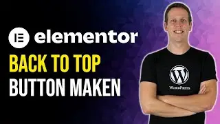 Back to top button maken met Elementor in WordPress