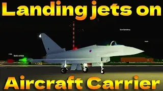 I Tried Landing Jets On Aircraft Carrier.. (PTFS Roblox)