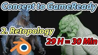 Blender Retopology - Concept Art to Game Ready Character