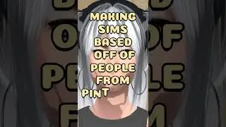 MAKING SIMS BASED OFF OF PEOPLE FROM PINTEREST CC FAILED!! | The Sims 4 #shorts #pinterest #thesims