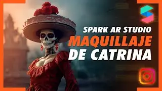 CATRINA Mask tutorial in Spark AR Studio | Face makeup