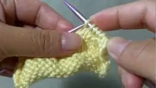How to knit basic Knit (K) stitch