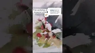 ❤️ How to paint abstract flowers in watercolor 🎨