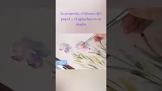 Pintar en acuarela #manosalaobratv #diy #herminiadevoto #acuarela #claudiakunze