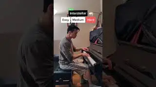 Interstellar on piano but it gets harder (3 levels)