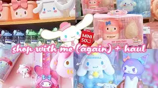 💓 shopping at MINISO 🌸 unboxing the cutest $100 Sanrio haul!