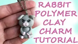 Polymer Clay Rabbit Charm Tutorial / Polimer Kil Tavşan Yapımı