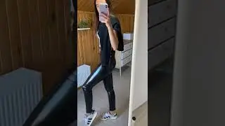 Леггинсы из экокожи🔥с #aliexpress #fashion #shortsvideo #алиекспресс #покупки #спорт #кожаныештаны