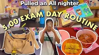 5.00AM EXAM DAY ROUTINE + Pulled an all nighter as a Student 📍Delhi University